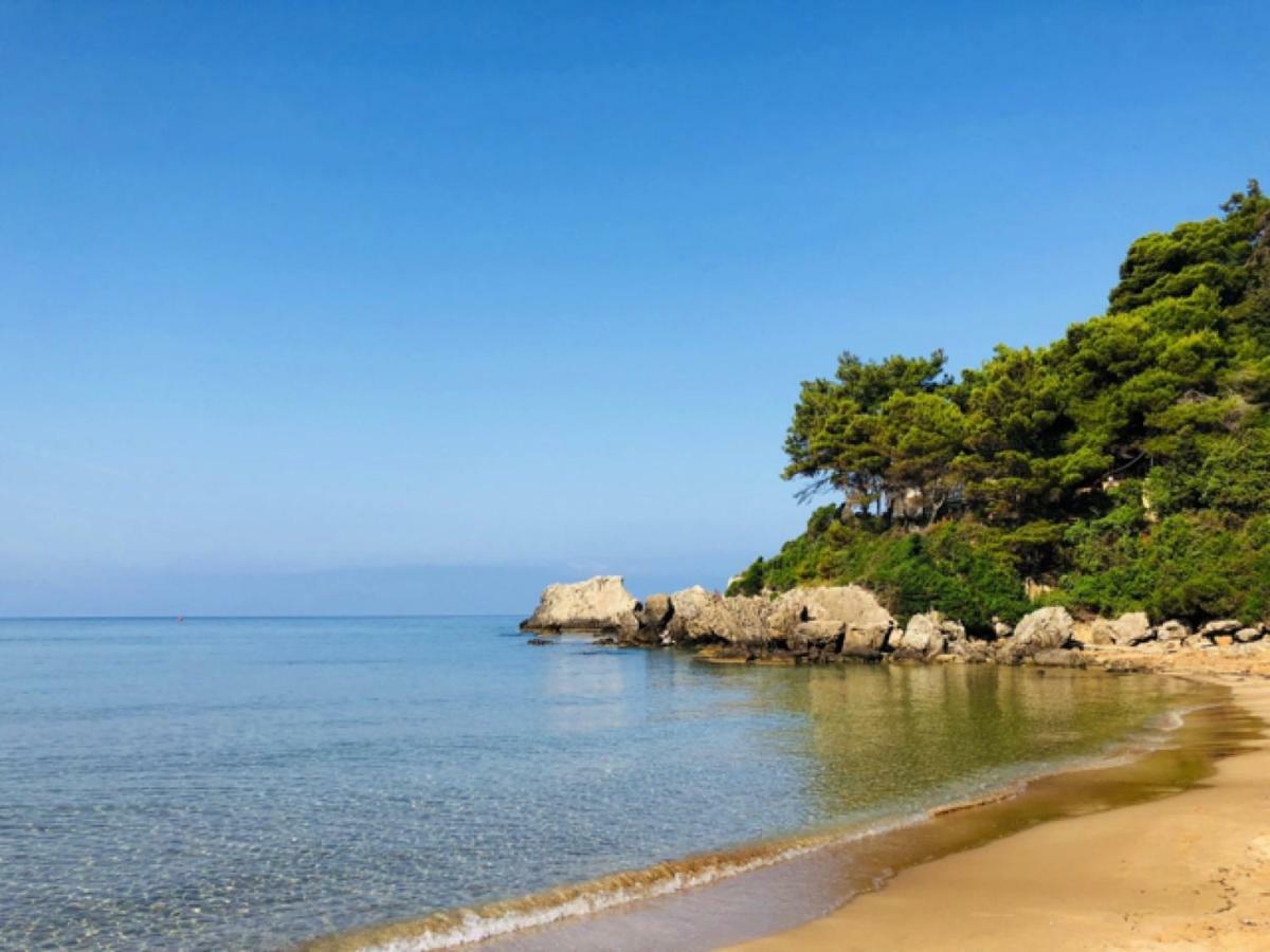 Aqua Seafront Glyfada Corfu Beach House With Garden Exterior photo
